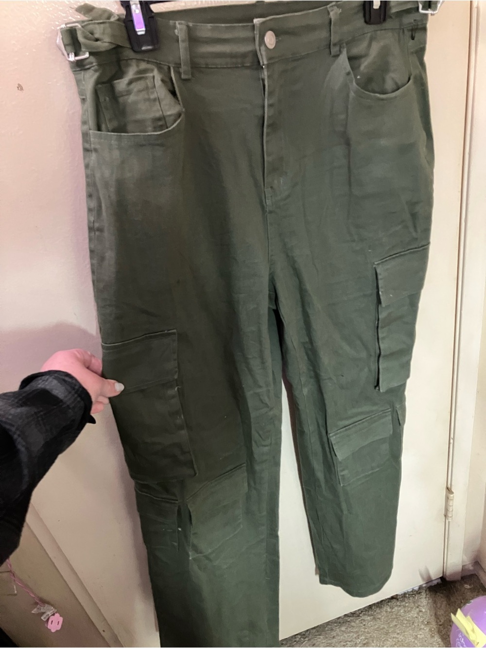 Rachael Paige Green Cargo Pants